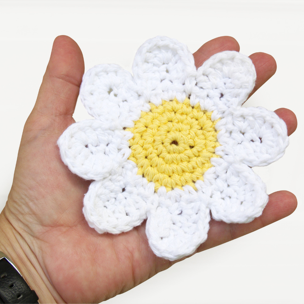 Daisy Coasters, Daisy Appliques - MADE TO ORDER